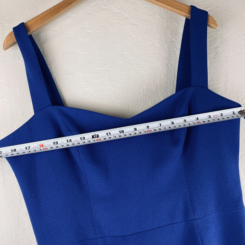 ~ Dress The Population LG Dress Royal Blue Midi Sleeveless Sweatheart - Picture 6 of 13